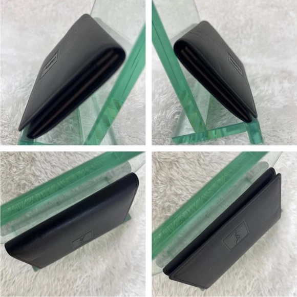 Yves Saint Laurent Midnight Blue Leather Wallet - Picture 5 of 9